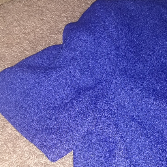 Le Suit (Size 10P) Blue (Vintage Style) Short Sleeve Blazer - Picture 5 of 7